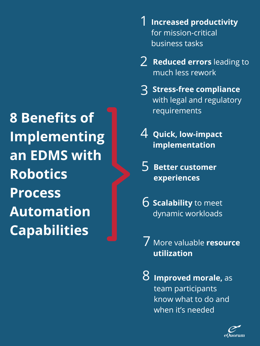 8 Benefits of EDMS with RPA Capabilities