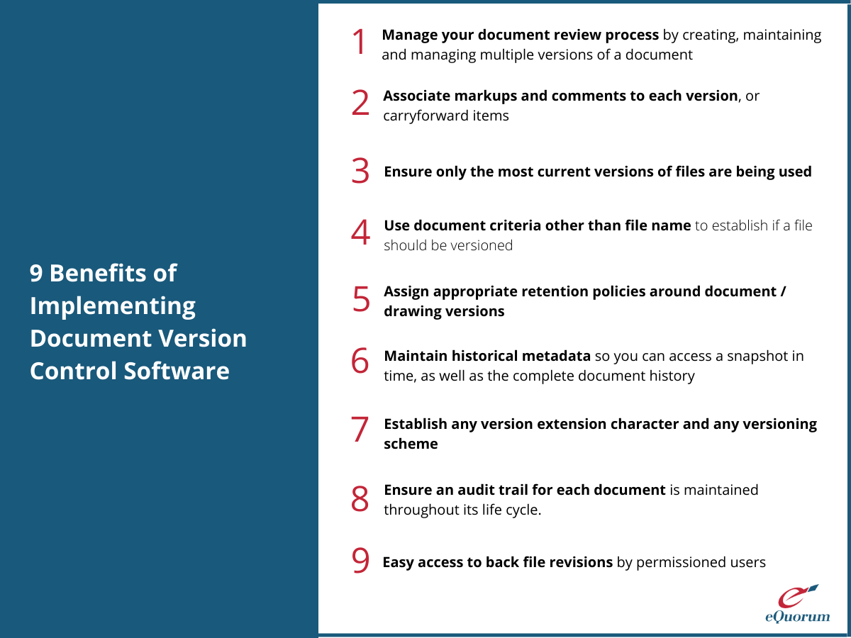 9 Benefits of Implementing a Document Version Control Software